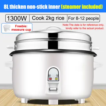 COMMERCIAL RICE COOKER ✓LARGE SCALE FOOD PREPARATION. 10kg industrial big  size rice cooker. Power…