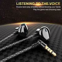 【CW】 New Metal wired Earphone Corded Headset WIred 3.5mm IN-EAR earphone