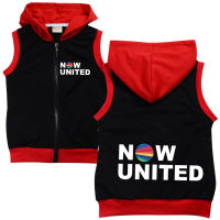 ตอนนี้ United เด็กชายใหม่แฟชั่นตัวอักษรสีทึบแขนกุดซิปเสื้อกั๊กเสื้อกั๊ก8651ผ้าฝ้าย65% นุ่มและสบาย