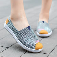 wtMei Summer Mesh Shoes Women s Breathable Flat Non