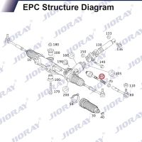 JIORAY ปลายพวงมาลัยเพาเวอร์ด้านในด้านหน้าเป็นคู่สำหรับ Mercedes Benz C-Class S203 W203 CL203 C209 A209 S211 W211