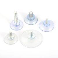 【CW】 5pcs Transparent Suction Cup Hook M5/M6/M8 Screw Wall Rack Strong Rubber Base Sucker Magic Shell Turn Nut Glass Metal Paint Tile