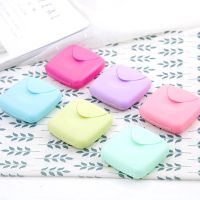 Portable Mini Tampons Storage Box / cosmetic cotton jewelry storage box / Multi-function small fresh square earphone coin storage box