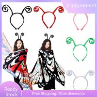 X ADORNMENT เด็ก วันฮาโลวีน ของขวัญ คอสตูมปาร์ตี้ เครื่องประดับผม ที่คาดผมหนวดมด แถบคาดศีรษะผีเสื้อ ที่คาดผมเสาอากาศ