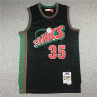 เทรนด์บุคลิกภาพ Mitchell Ness NBA Seattle SuperSonics เสื้อกีฬาบาสเก็ตบอล ลายทีม Jack Durant 35 ชุดเยือน สีดํา สําหรับผู้ชาย IEdmgi27ALkknm64