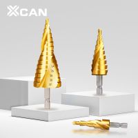 XCAN เครื่องมือเจาะไม้ที่เจาะรูโลหะเคลือบไทเทเนียม4-12 4-20 4-32บิตหัวสว่าน Hex Shank สำหรับวันหยุดเครื่องมือขุดเจาะ XCAN ขั้นตอนการเจาะกรวย