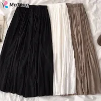 [MT Pleated skirt for women 2022 new Korean style elastic high waist mid-length A-line skirt,MT Pleated skirt for women 2022 new Korean style elastic high waist mid-length A-line skirt,]