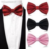 ▽ Fashionable Men Ties Butterfly Party Business Wedding Bow Tie Candy Solid Color Male Bowknot Accessories Neckwear Noeud Papillon