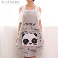 ☑ Kitchen Apron Woman Cute Cartoon Waterproof Oil-proof Apron Restaurant Cooking Bib Aprons Sleeveless Overalls Hanging Neck