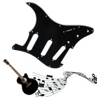 3 ชั้นกีตาร์ไฟฟ้า Pickguard สีดำ Scratch Plate สำหรับ Strat Stratocaster Guard board Black-wangjun1