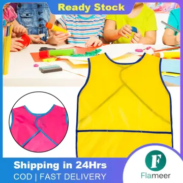 Unisex Boys Girls Waterproof Art Smock Kids Painting Aprons With