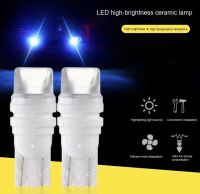 หลอด LED ไฟหรี่ ขั้วเซรามิกหัวขุ่น T10  1 คู่ Ceramic 7 สีให้เลือก