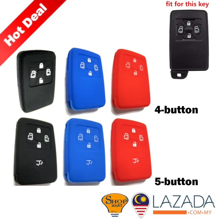 Toyota Estime / Alphard / Vellfire 4 Button 5 Button Silicone Remote