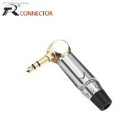 ♞❂ 1PCS L Shape 90 Degree 3.5mm 3 Poles Stereo Male Plug Right Angle Zinc alloy Tube Plug Soldering Headphone Jack Connector