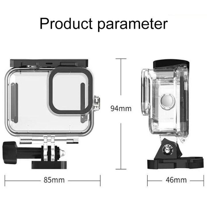 ruigpro-เคสกระเป๋ากล้องกันน้ำกระจกเทมเปอร์สำหรับ-gopro-hero11-10-9-black-dive-protective-ใต้น้ำสำหรับ-go-pro-9อุปกรณ์เสริม