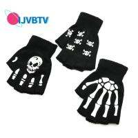 IJVBTV Haloween Accessories มีเอกลักษณ์ อุ่นขึ้น กระดูกมือ ให้อบอุ่น โครงกระดูก กลางแจ้ง ไม่ลื่น ชาย ถุงมือเต็มนิ้ว ถุงมือครึ่งนิ้ว เครื่องประดับแฟชั่น ถุงมือเรืองแสงฮาโลวีน