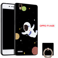 สำหรับ OPPO A35 2015/F1/F1f/F1w/F1fw เคสโทรศัพท์สมาร์ทโฟน Full เคสปิดแบบซิลิโคน Backboard ป้องกัน Drop-Anti-Scratch ฟรีของขวัญที่วางโทรศัพท์และเชือก