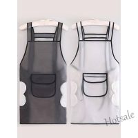 【hot sale】☄✌۞ D13 TPU Double-Shoulder Apron 2023 Influencer New Style Summer Thin Household Kitchen Waterproof Oil-Proof Cooking Work Clothes Women Disposable Apro