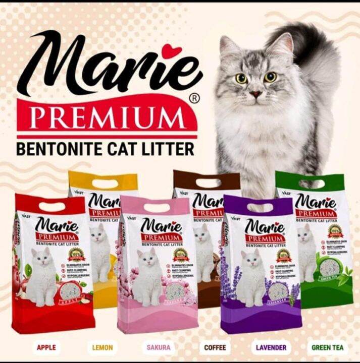 Marie Premium Bentonite Cat Litter 10L Lazada PH