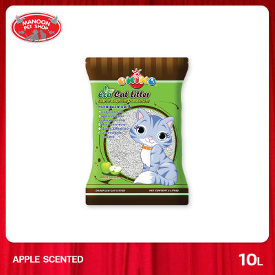 [MANOON] OKIKO Cat Litter Apple 10L โอกิโกะ ทรายแมว กลิ่นแอปเปิ้ล 10 ลิตร
