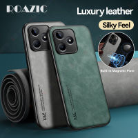 ROAZIC เคสหนังด้านหรูหราสำหรับเคสโทรศัพท์ Realme C53เคสสวยกันกระแทกฝาครอบหลังซิลิโคน