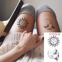 Waterproof Temporary Tattoo Sticker ins Sun moon cute Body Art flash tatoo fake tatto for Women Men Stickers