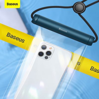 「Enjoy electronic」 Baseus IPX8 Waterproof Phone Bag Case For IPhone 13 12 Samsung Xiaomi Universal Swimming Underwater Diving Phone Pouch Bag Case