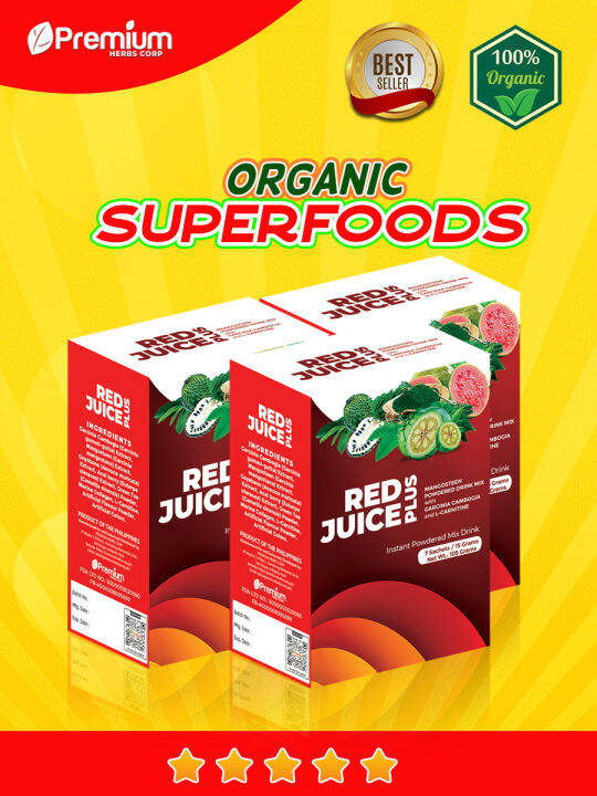 Red Juice Plus(7 Sachets Super Food Powdered Juice with