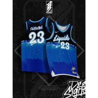 LIQUIDS BASKETBALL JERSEY FREE CUSTOMIZE OF NAME AND NUMBER ONLY Full Sublimation