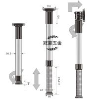 hotx【DT】 Boat RV Telescopic Feet Aluminum Lifting Folding Table Legs Desk Bar