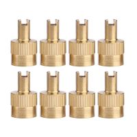 8pcs Slotted Stem Cover with Core Removal Car Tire Cap Repair Parts 【hot】 ！