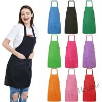 【hot sale】❡ D13 Solid Color Waterproof Sleeveless Aprons Overalls Aprons Kitchen Supplies