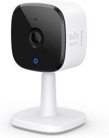 eufy Security 2K Indoor Cam, Plug-in Security Indoor Camera with Wi-Fi, IP Camera,Human and Pet AI, Works with Voice Assistants, Night Vision, Two-Way Audio, HomeBase Not Required