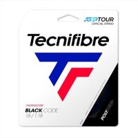 Tecnifibre เอ็นไม้เทนนิส Black Code 18/1.18mm Tennis Strings Reel ( TFG410BK18 )