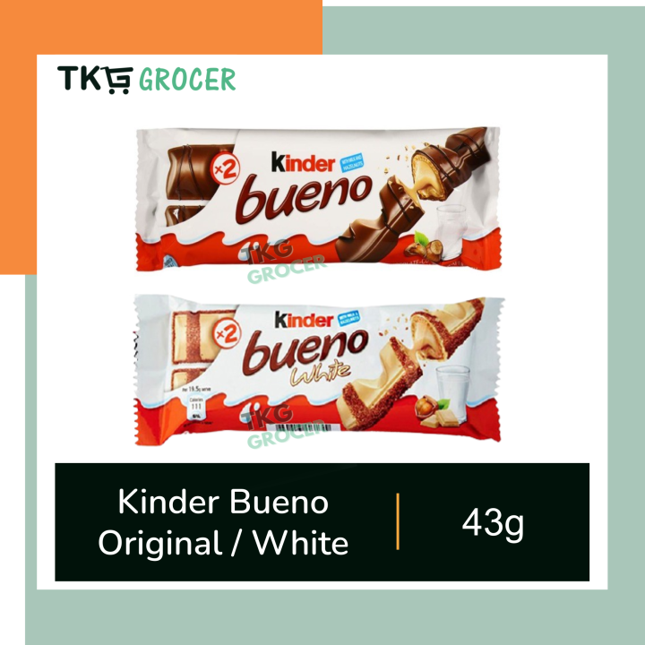 Kinder Bueno Chocolate / Original 43g | Kinder Bueno White | Lazada