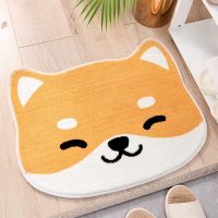 [A Warm] CartoonBath Mat สุนัขจิ้งจอกน่ารัก CatWater Absorption Anti Slip BathroomSoft Plush Flocking พรมปูพื้นเสื่อข้างเตียง