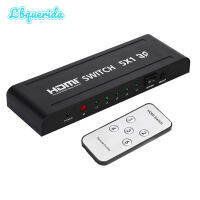 3D 1080P 5-Port 5-In-1 HDMI-Compitable Audio Video Converter Switch พร้อมรีโมทคอนโทรลสำหรับ PC DVD Projector