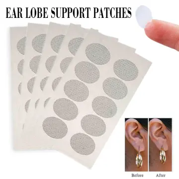 Ear Lobe Support Patches Earring Support Patches Invisible Ear Lobe Support Tape Portable Earlobe Support Patches Large Earrings Support Sticker