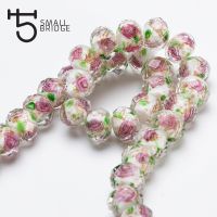 12mm Large Murano Transparent Glass Lampwork Beads for Jewelry Making Women Diy Bracelet Flower Rondelle Faceted Beads L002 Beads