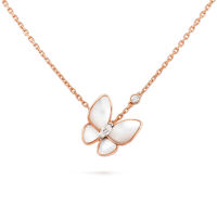 100 S925 Sterling Silver Necklace for Women Female Luxury Jewelry High Quality Earring Clover Send Gift Box Wedding Party