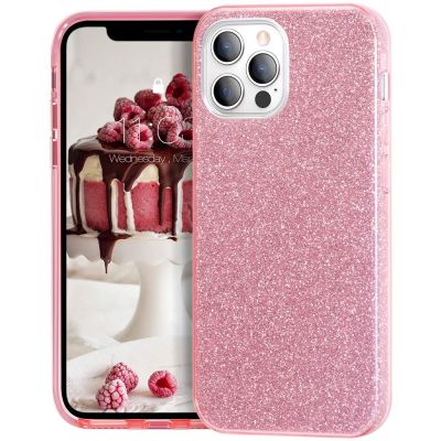 【CC】 Glitter caso de telefone para 14 12 mini 13 pro max x xr 12pro 8 7 plus se 2020 6s rosa bling capa protetora acessórios