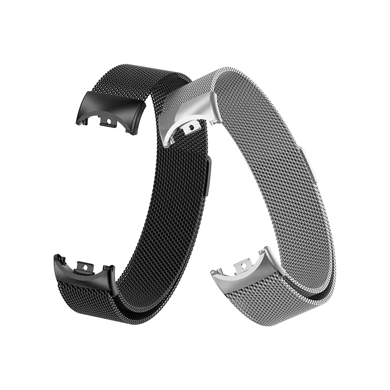 Milanese Loop For Xiaomi Mi Band 8 Strap Global Version Accessories  Smartwatch Belt Bracelet Pulseira Correa Miband 8 NFC Strap,Black