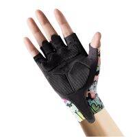 hotx【DT】 Half fFinger Gloves Silicone Breathable Shockproof Men Bicycles Silk Anti-slip Outdoors