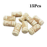 Upors 15ชิ้น/เซ็ตจุกไวน์ไม้ธรรมชาติ Corks ขวดไวน์ Sper ตรง Corks Premium ไวน์แดงไม้หมวกอุปกรณ์บาร์