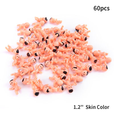 Xsf New 60Pcs 1/1.2inch Mini Plastic Baby Kids Toys High Quality Doll Accessories