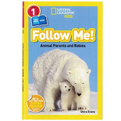 English original picture book National Geographic Kids Readers: follow me National Geographic graded reading level 1 English Enlightenment picture book for young children
