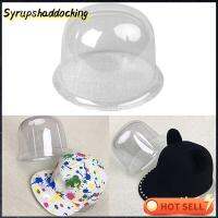 ชั้นวางที่แสดงหมวกลูกเบสบอลพีวีซี SYRUPSHADDOCKING Topi Bucket 50-57ซม. หมวกเคสใสเคสใส่ของกล่องเก็บของโต๊ะ