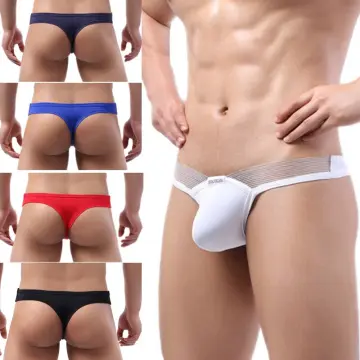 Underpants Sexy Men U Convex Pouch Boxers Lace Sheer Cock Socks