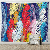 Tapestry Colorful Feathers Wall Decor Hanging Background Cloth