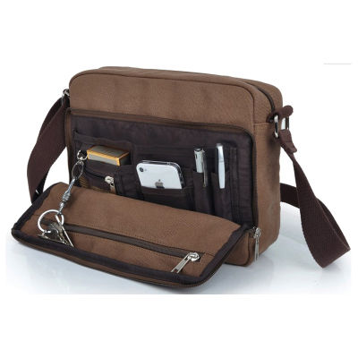 Mens Casual Canvas Bag Men Messenger Bag Man Business Corssbody Bag For Men Shoulder small sling School Bag mens bolsos